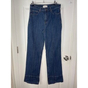 Habitual Jeans Blue Front Seam High Rise Wide Leg HFM01713B Size 8/29